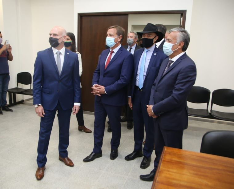 Cornejo participó de la inauguración del Polo Judicial. Foto: Prensa Tribunales