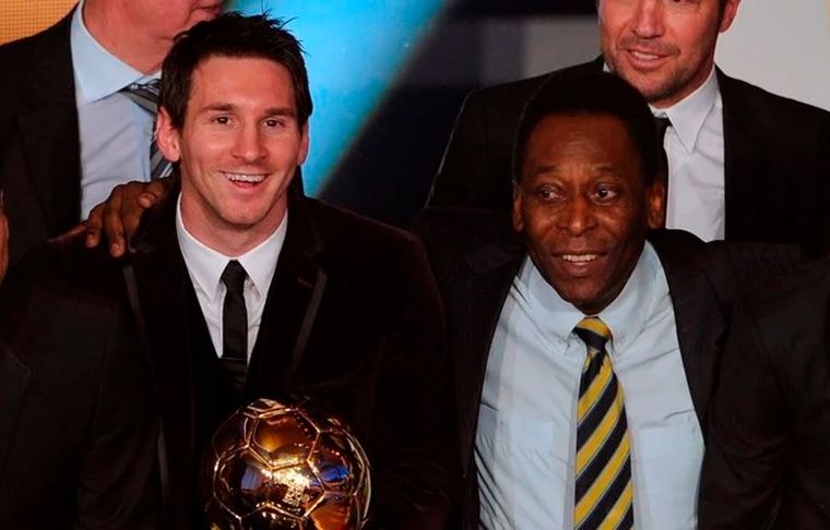 Lionel Messi y Pelé El capitán argentino posteó en Instagram tras el fallecimiento de Pelé.