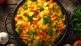 Receta de arroz con azafrán y verduras Receta de arroz con azafrán y verduras