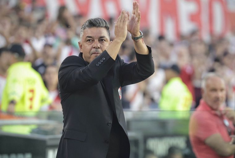 Marcelo Gallardo anticipó lo que podría generar el duelo ante el equipo de Martín Demichelis, su predecesor como DT de River. Foto: FotoBaires