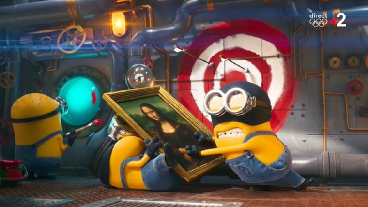 Los personajes amarillos dijeron presente en tierras francesas. Foto: Captura