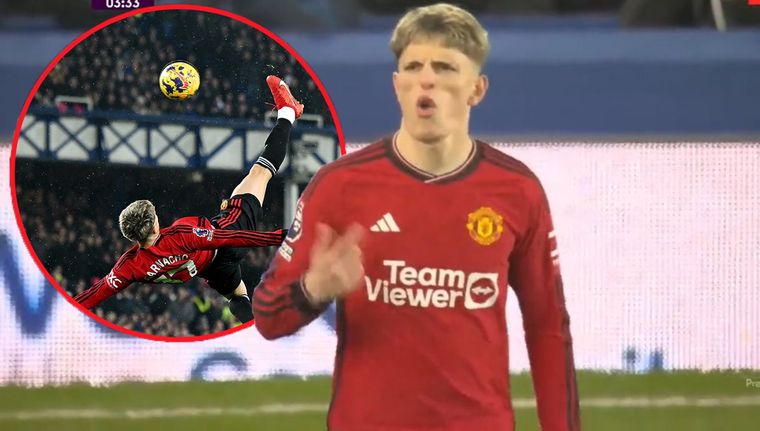 El argentino abrió el marcador en el Goodison Park.