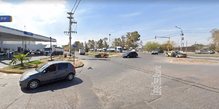 El lugar del accidente