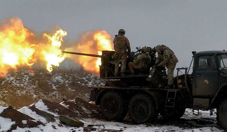 tropas ucranianas Ucrania aún resiste en Bajmut. Foto: Efe.