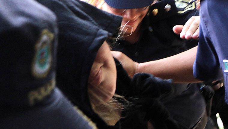 Luego de ser detenida se conocieron las imágenes que comprometen seriamente a Morena Rial. Foto: RS Fotos