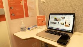 La cabinas vienen completas con gel y toallas antisépticas. Foto: TIM MCDONALD