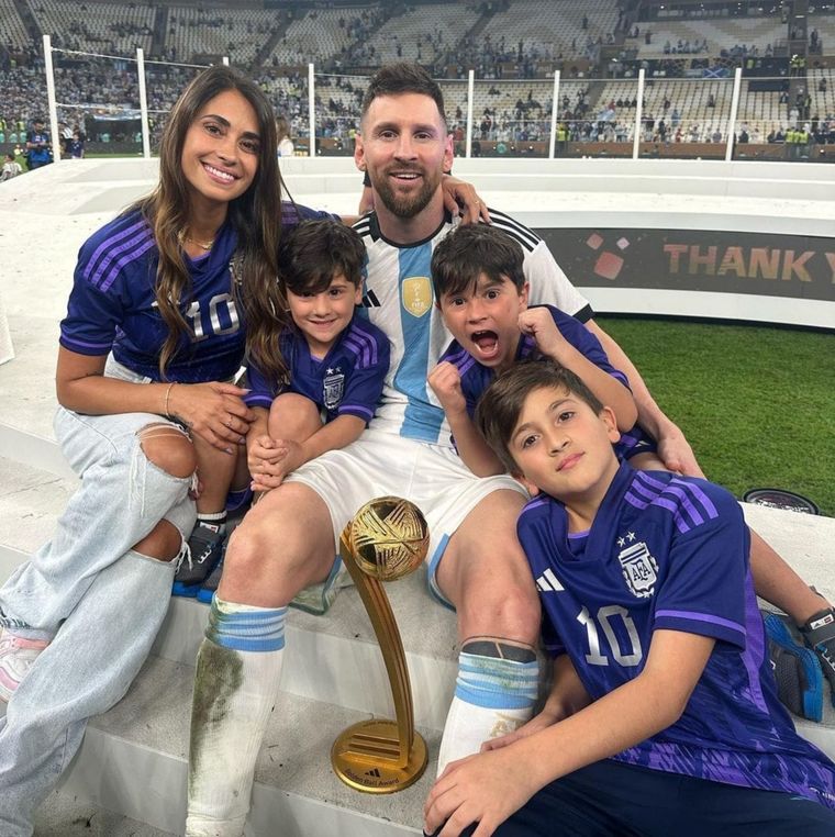 El capitán de la Selección Argentina reveló un deseo que quiere cumplir junto a su familia. Foto: Instagram Antonelaroccuzzo.