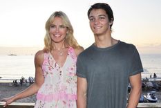 Valeria Mazza y su hijo Tiziano Gravier.