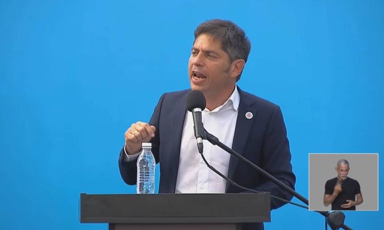 Kicillof encabezó el acto de cierre de campaña de Fuerza Patria