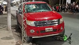La camioneta con la que embistieron a un niño de 5 años. La camioneta con la que embistieron a un niño de 5 años.