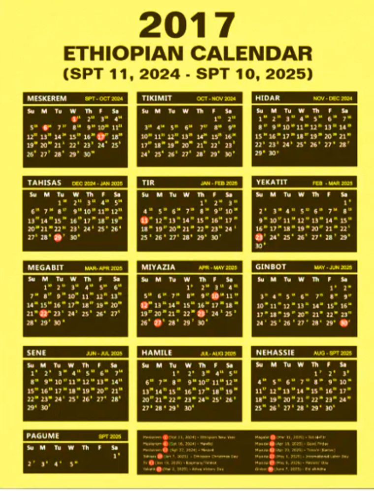 Pagume es el decimotercer período del calendario etíope. Los primeros doce meses tienen exactamente 30 días cada uno. El pequeño mes tiene cinco días en un año normal. Pagume es el decimotercer período del calendario etíope. Los primeros doce meses tienen exactamente 30 días cada uno. El pequeño mes tiene cinco días en un año normal.