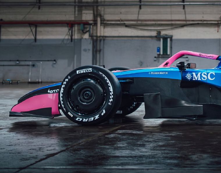 Así luce el nuevo Alpine para la Fórmula 1 2026.
