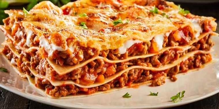 Lasagna de queso y carne Foto: pixabay