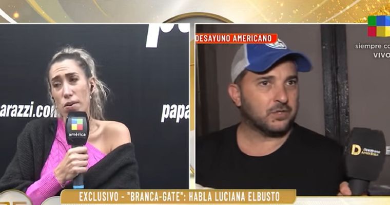 Luciana Elbusto habló sobre su vínculo con Diego Brancatelli. Foto: Captura de video América TV
