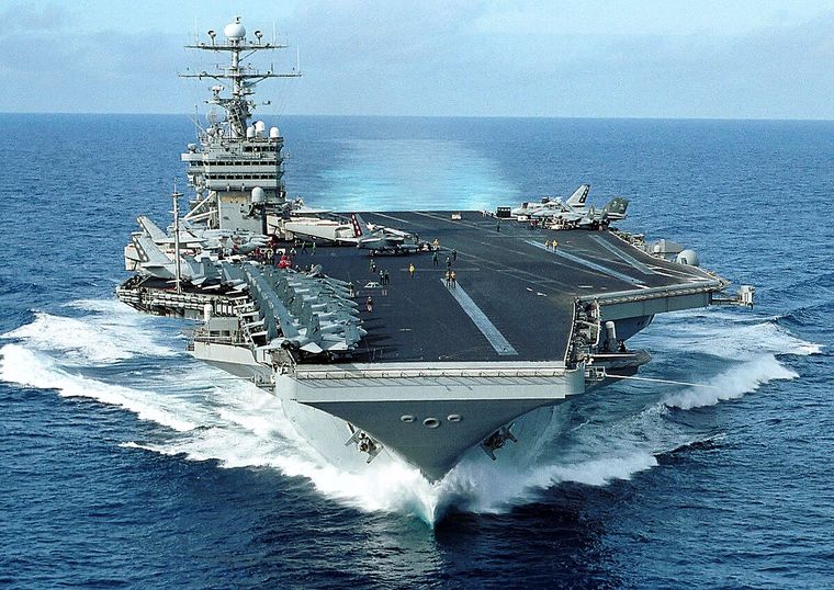 El portaviones estadounidense USS George Washington Foto: Archivo