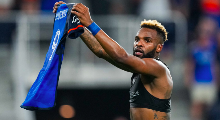 Aaron Boumpendza, en el FC Cincinnati de la MLS. Foto: FC Cincinnati