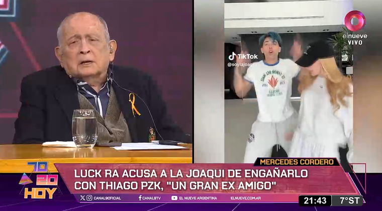 Chiche Gelblung en su último programa. Chiche Gelblung en su último programa.