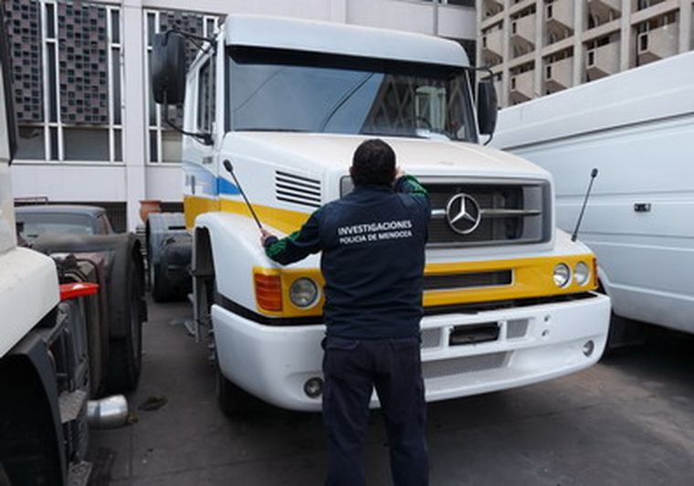 Este es uno de los camiones secuestrados. Foto: Ministerio de Seguridad