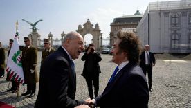 Milei con el presidente húngaro, Tamás Sulyok. Milei con el presidente húngaro, Tamás Sulyok.