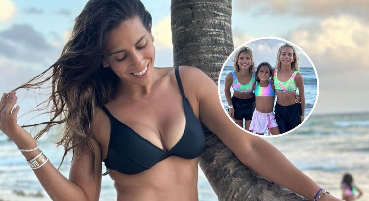 Cinthia Fernández protagonizó una nueva polémica por el viaje a México con sus hijas La mediática armó las valijas junto a Charis, Bella y Francesca y partió rumbo a Playa del Carmen Foto: @cinthia_fernandez_