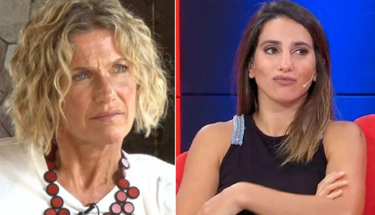 Cinthia Fernández y Maru Botana. Cinthia Fernández salió al cruce de Maru Botana.