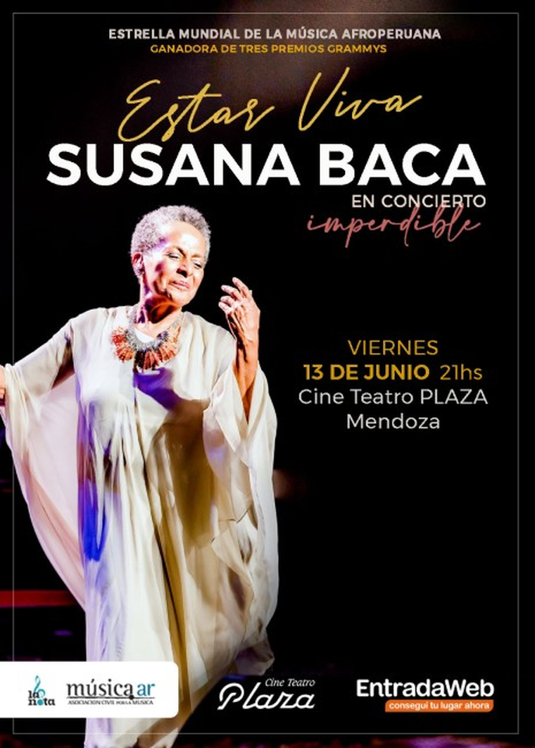 Estar Viva, Susana Baca. Créditos: Entradaweb Estar Viva, Susana Baca. Créditos: Entradaweb