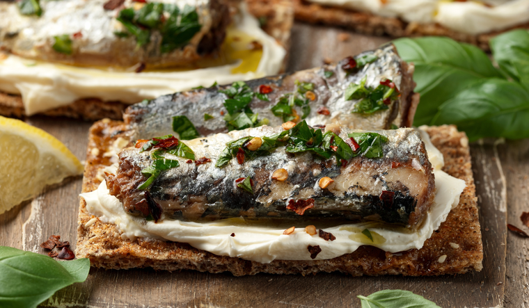 Tostadas de sardinas totalmente deliciosas