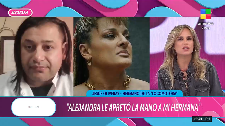 La Locomotora Oliveras y un gesto que genera esperanza. Foto: captura de video/ América TV. La Locomotora Oliveras y un gesto que genera esperanza. Foto: captura de video/ América TV.