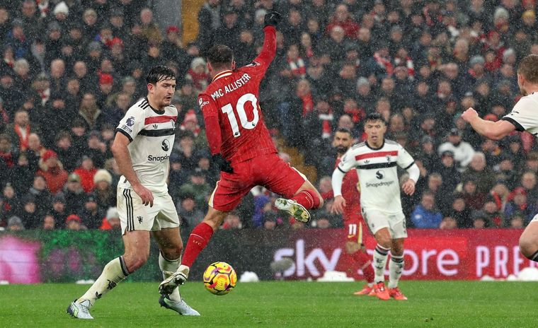 Liverpool y Manchester United empataron en Anfield. Foto: EFE