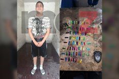 El dealer de drogas que fue detenido la tarde del martes en Las Heras. El dealer de drogas que fue detenido la tarde del martes en Las Heras.