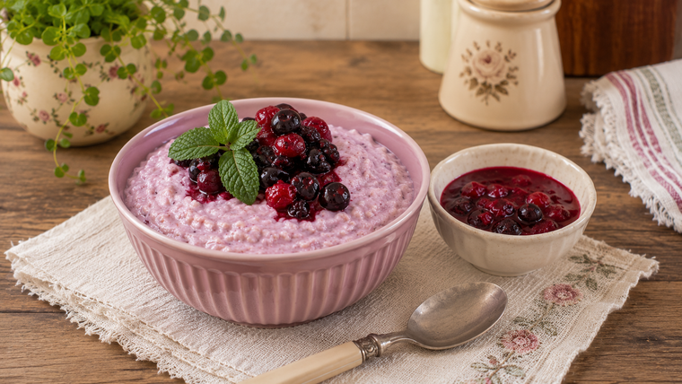 Crema de arroz con frutos rojos: la receta que te pedirán una y otra vez