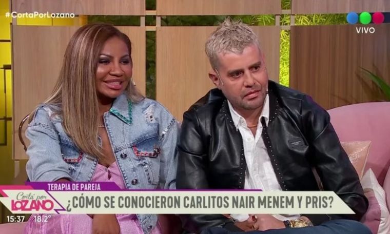 Carlos Nair Menem reveló la escatológica propuesta que le hizo a su novia El hijo del ex Presidente presentó a Priscila Bella Foto: Captura de TV