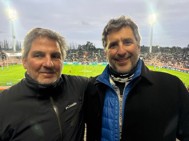 Diego Lago junto a Matías Mayol. Diego Lago junto a Matías Mayol.
