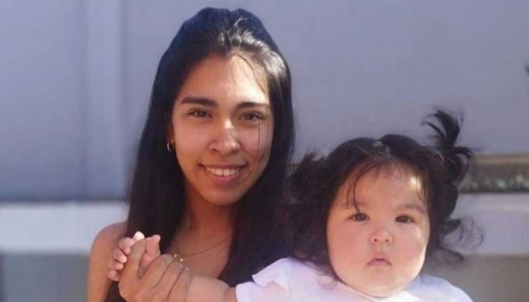 Valentina y su pequeña hijita Sofía. Foto: Ministerio Público Fiscal.