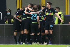 El Neroazzurro festejó en el Giuseppe Meazza Foto: EFE