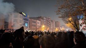 Manifestantes iraníes en Teherán el 8 de enero de 2026. Manifestantes iraníes en Teherán el 8 de enero de 2026.
