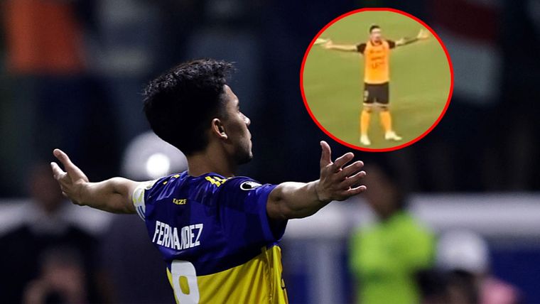 A lo Pol Fernández: el Chino Vittor, ex del Rojo y Racing, festejó como el capitán de Boca y blanqueó su fanatismo por el Xeneize Foto: EFE