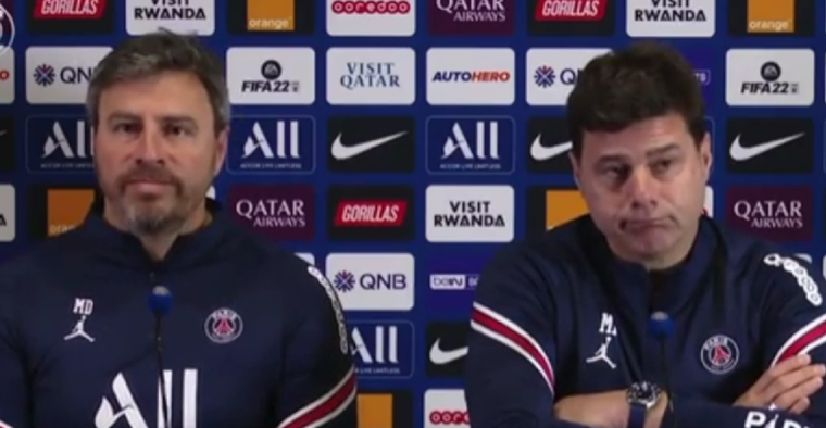 La cara lo dice todo: a Pochettino no le gustó nada una pregunta en su conferencia de prensa.