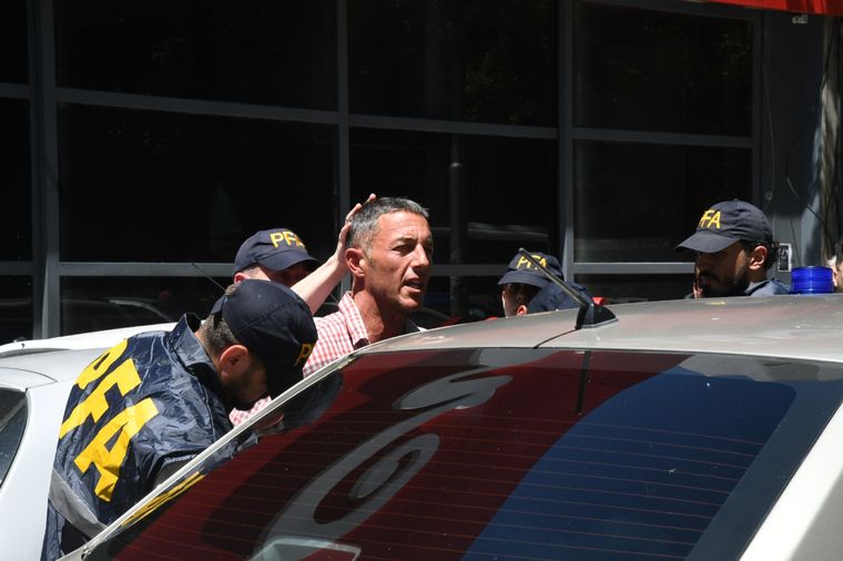 Detención de Mercanzini. Foto: Telam