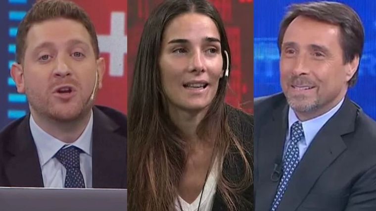 Jonatan Viale, Juana Viale y Eduardo Feinmann