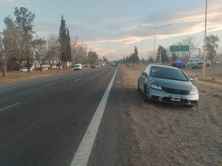 Le apedrearon el auto en el Acceso Este y fue asaltado Foto: Ministerio de Seguridad