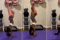 simone biles enloquecio a sus fans con un reto que pocos pueden hacer