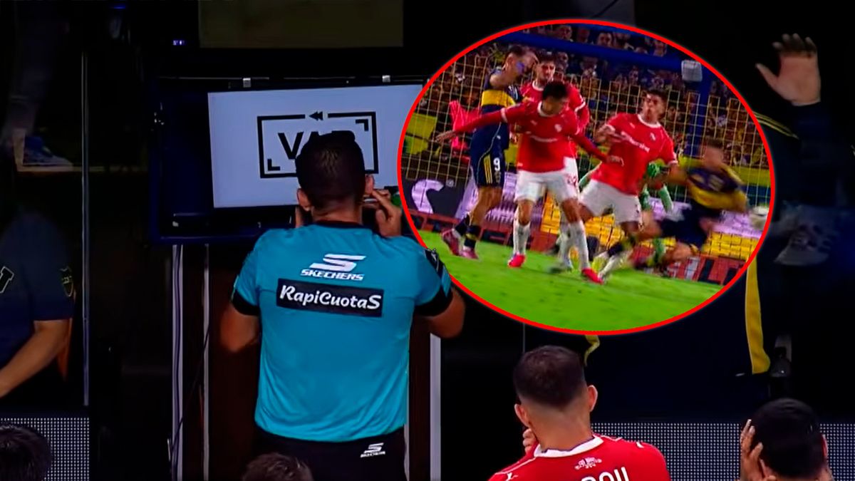 Se conocieron los audios del VAR del polémico penal para Boca ante Independiente: de 