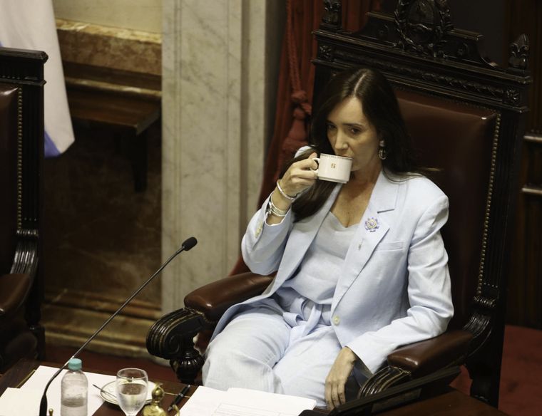 La presidente del Senado, Victoria Villarruel.