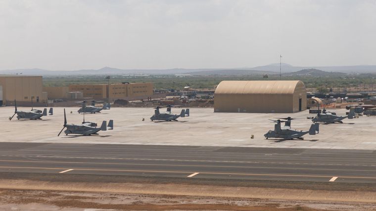 La base militar estadounidense en Yibuti a donde fueron enviados los migrantes por la administración Trump