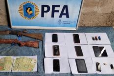 Algunas de las armas secuestradas Foto: Policía Federal