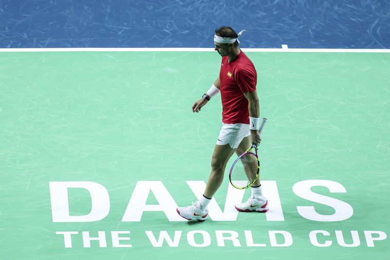 Rafa perdió el duelo que abrió la serie de España ante Países Bajos. Foto: EFE