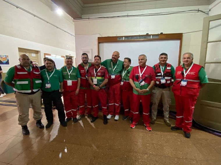 El equipo del SAME en la UBA Foto: Milagros Moreni/MDZ