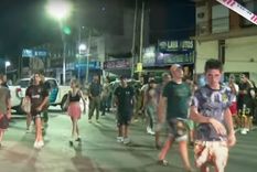 Violencia durante una protesta en La Matanza Foto: Captura de video
