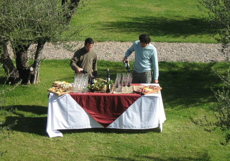 Jardín de degustación de vinos de Atamisque.